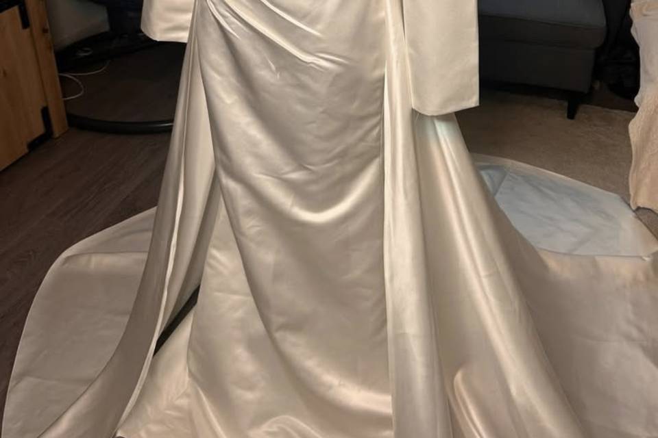 Robe de mariée sirène sur jupe