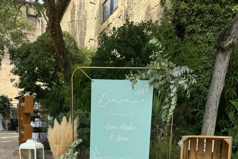 Panneau de bienvenue