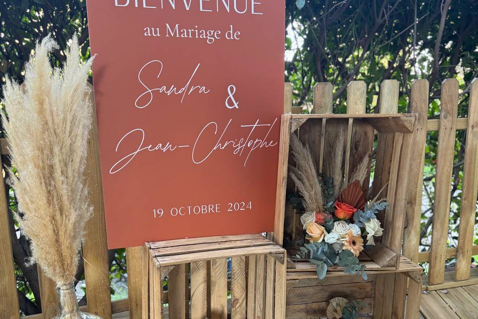 Panneau de bienvenue