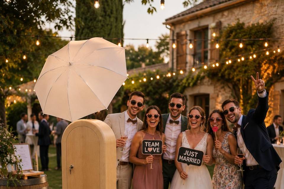 Photobooth Bois mariage