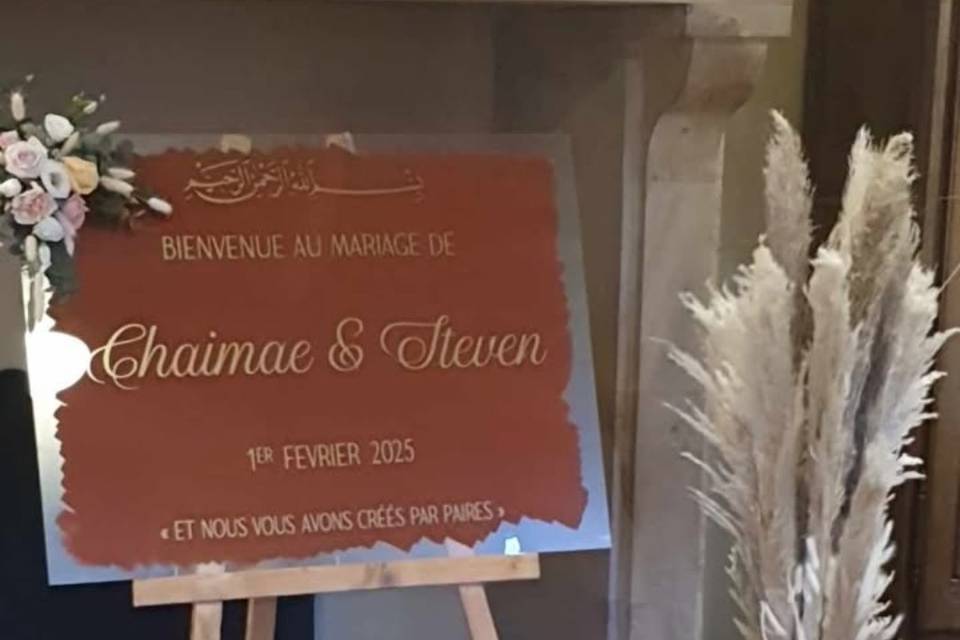 Stickers pour panneau bienvenu