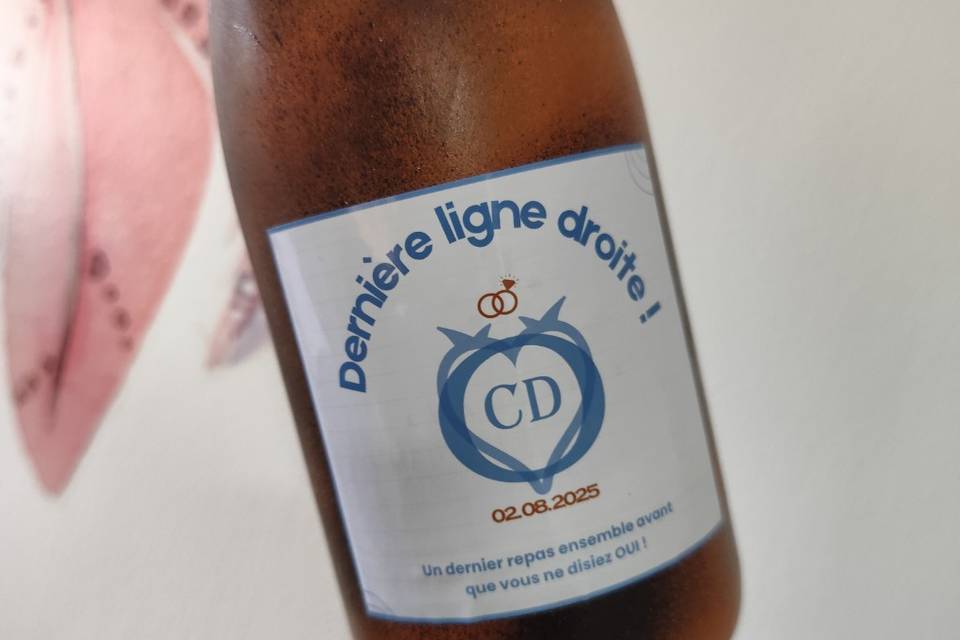 Étiquettes pour bouteillchampa