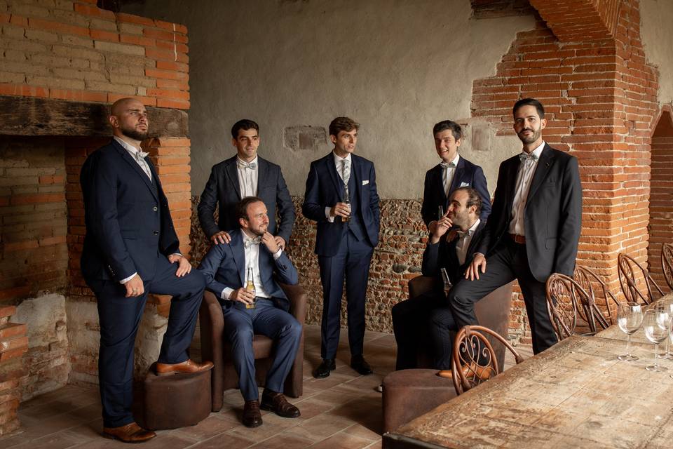 The groom's gang