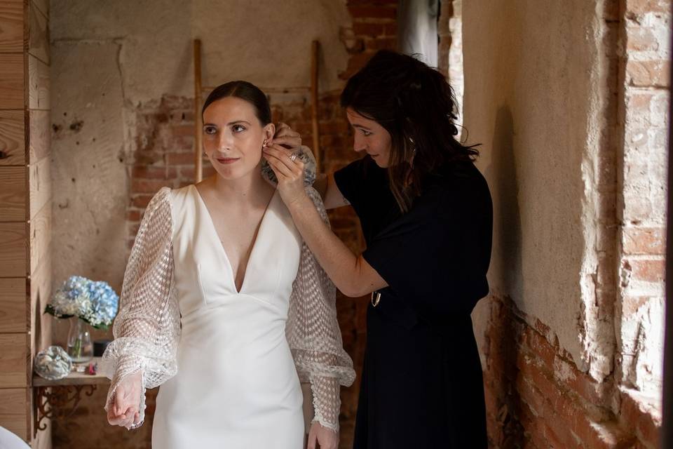 Préparatifs de la mariée