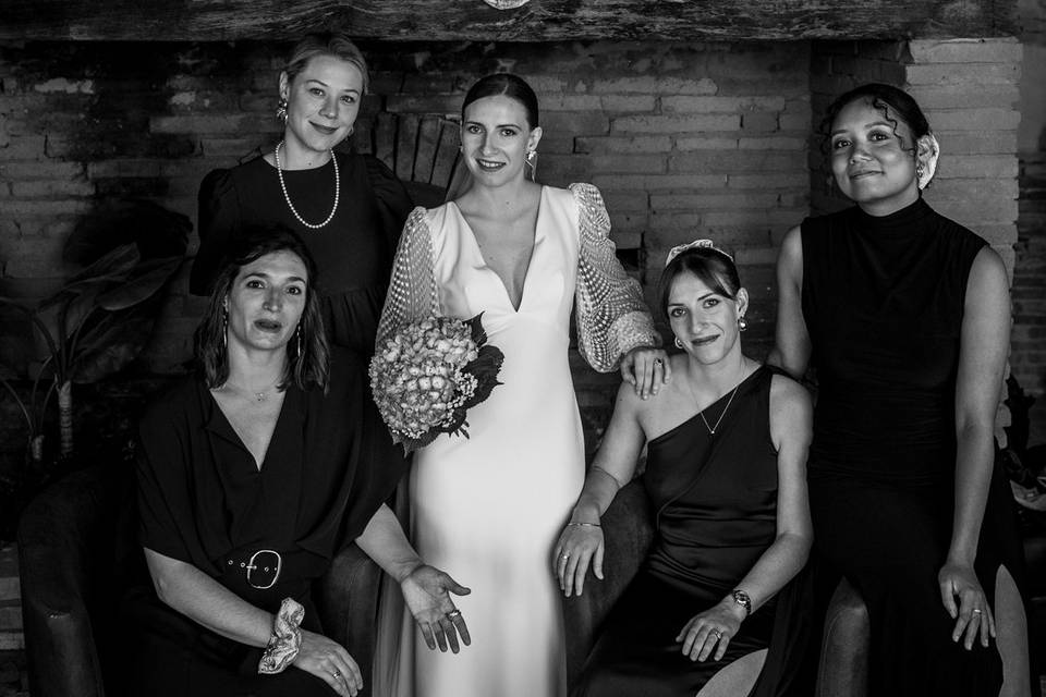 The bride's gang
