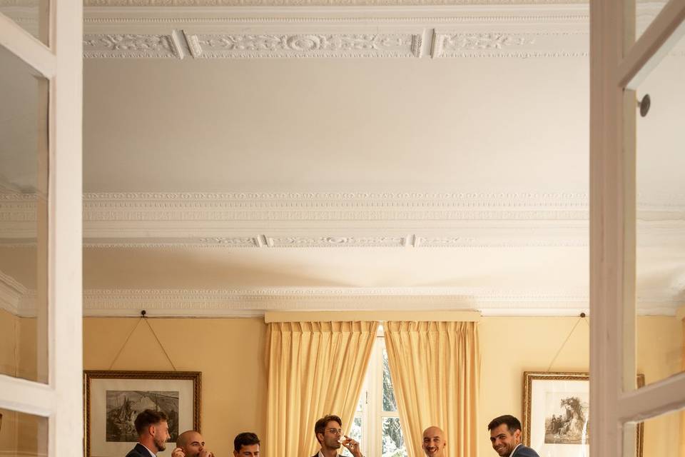 Marié et garçons d'honneur