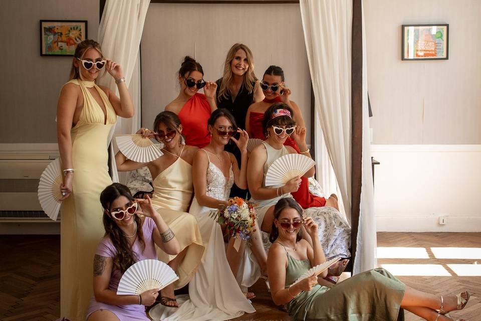 Mariée & demoiselles d'honneur