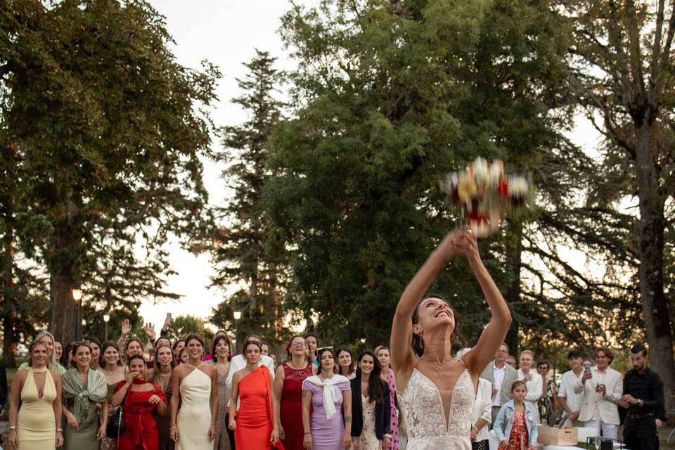 Le lancé de bouquet