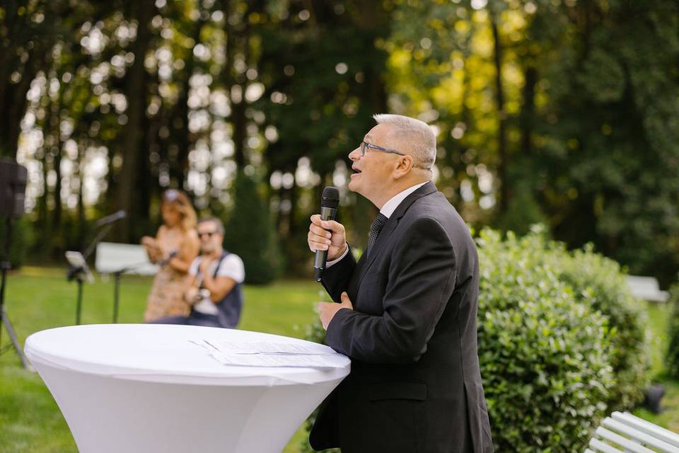 Le maître de cérémonie