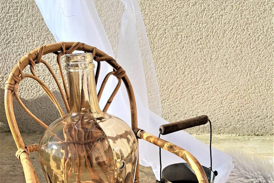 Mini chaise en rotin