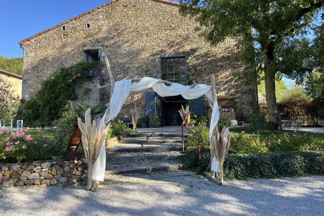 Entrée de la salle de réceptio