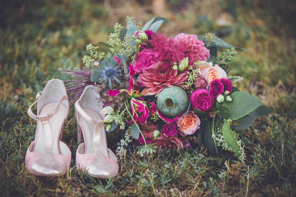 Bouquets et chaussures