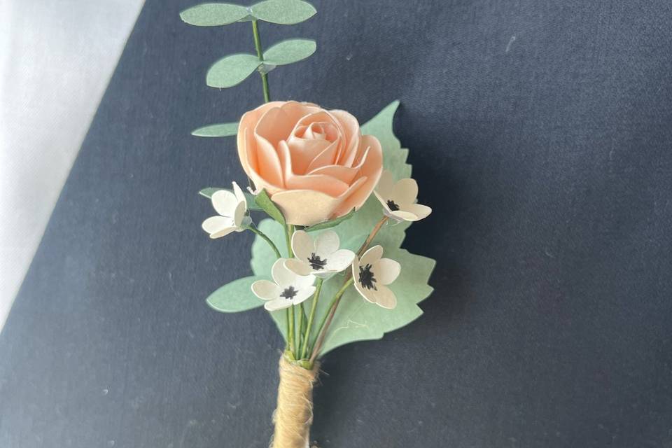 Boutonnière en papier