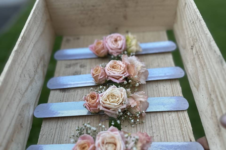 Bracelet de fleurs naturel