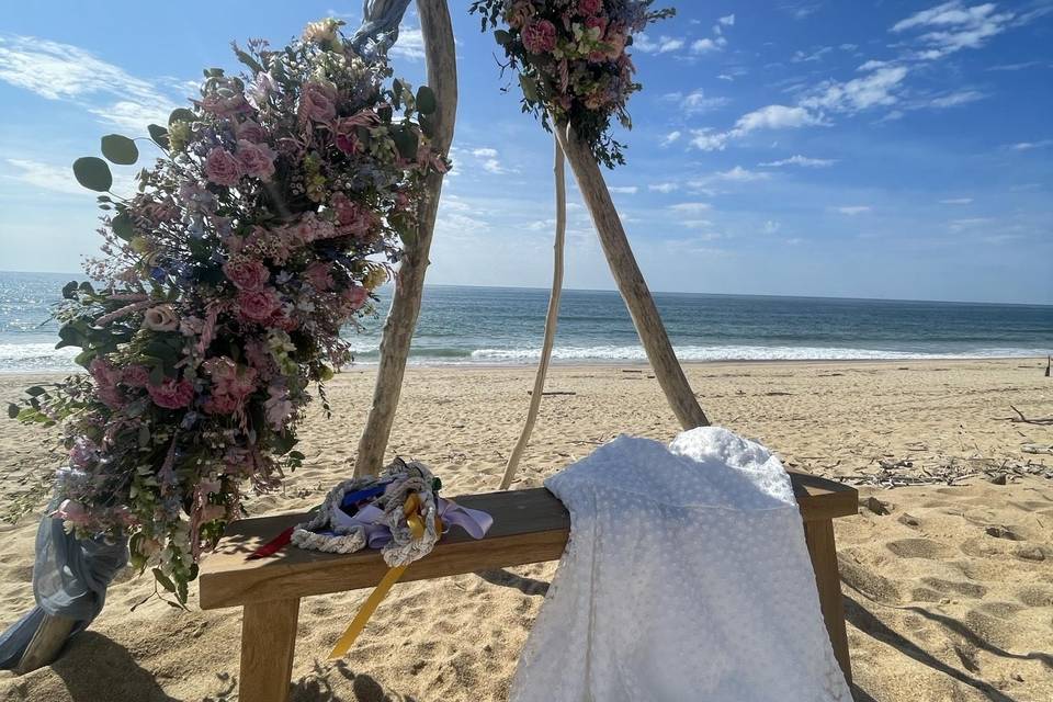 Decoration mariage plage