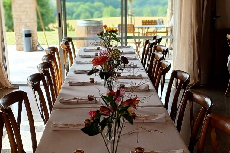 Décoration florale table