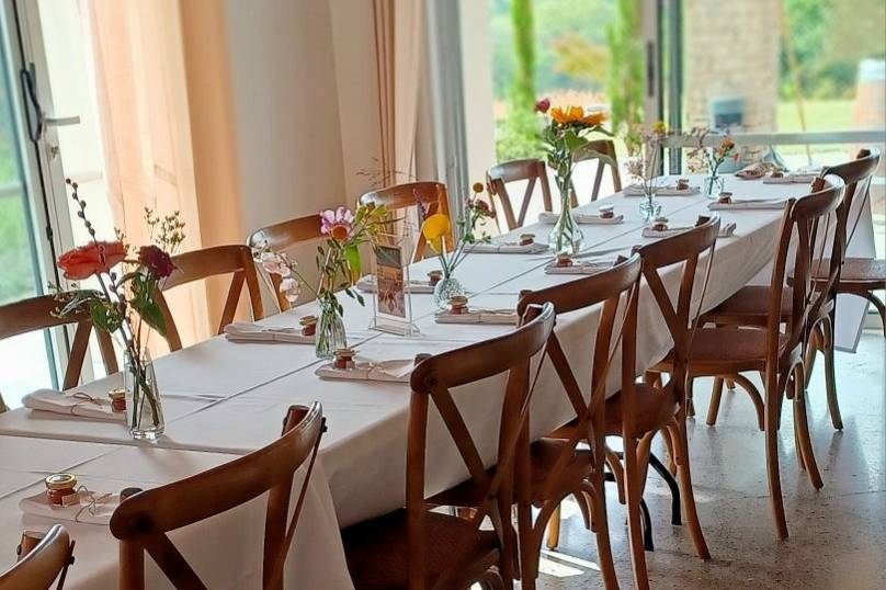 Décoration florale table