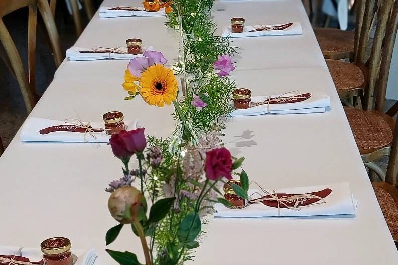Décoration florale table
