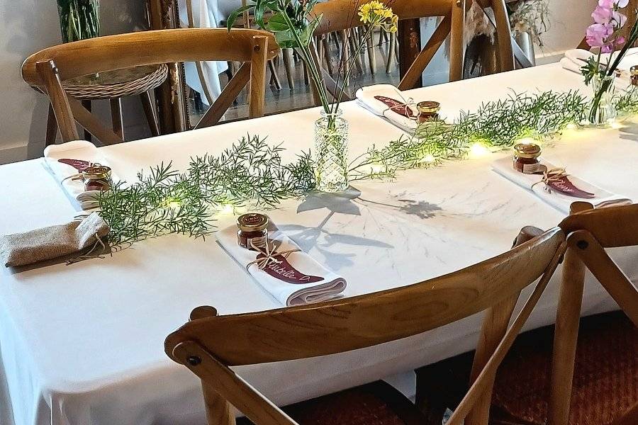 Décoration florale table + acc