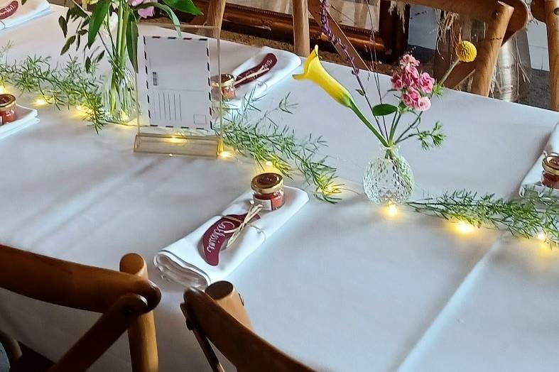 Décoration florale table