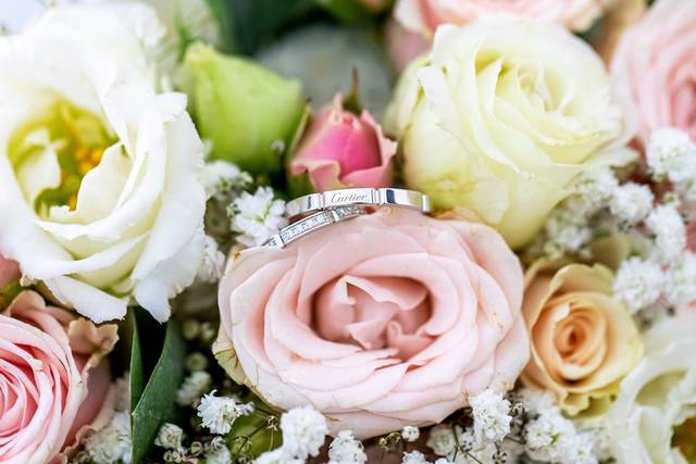 Bagues et bouquet