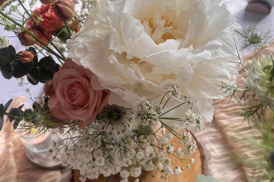 Centre de table Pivoine