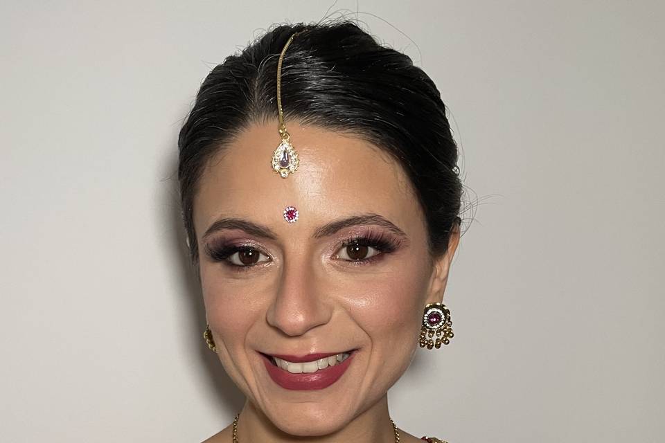 Maquillage mariée intense