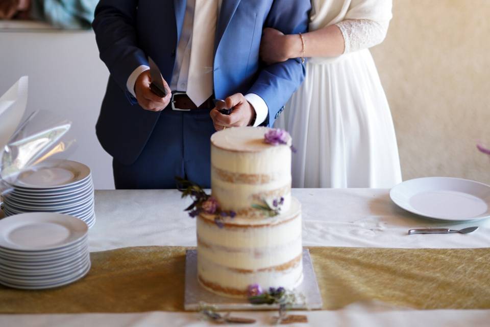 Wedding cake lavande