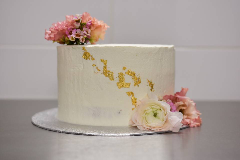 Wedding cake feuille d’or