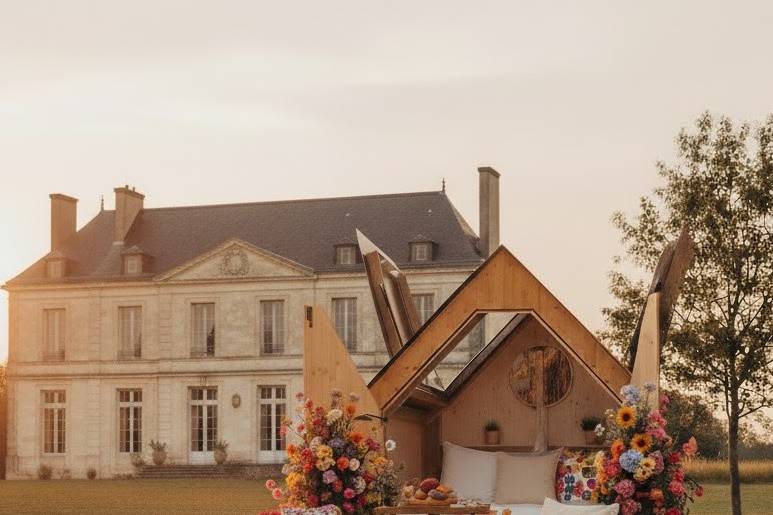 Cabane étoilée florale