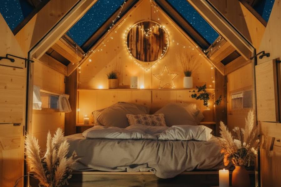 Intérieur cabane étoilée