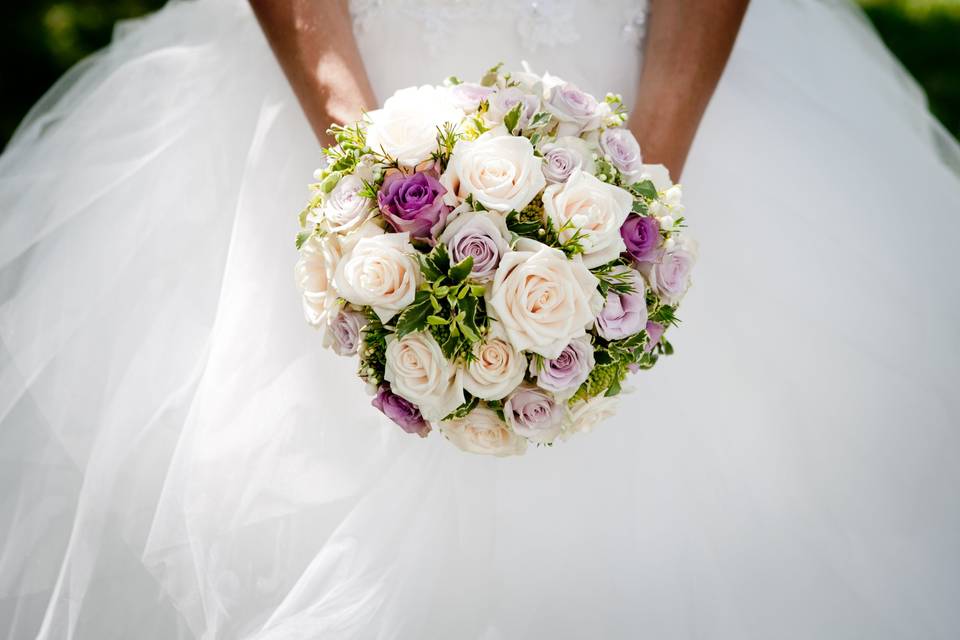 Bouquet rond de mariée