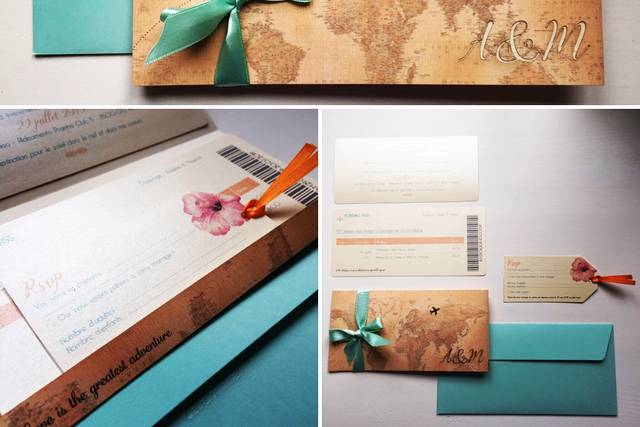 Mariage voyage-boarding pass