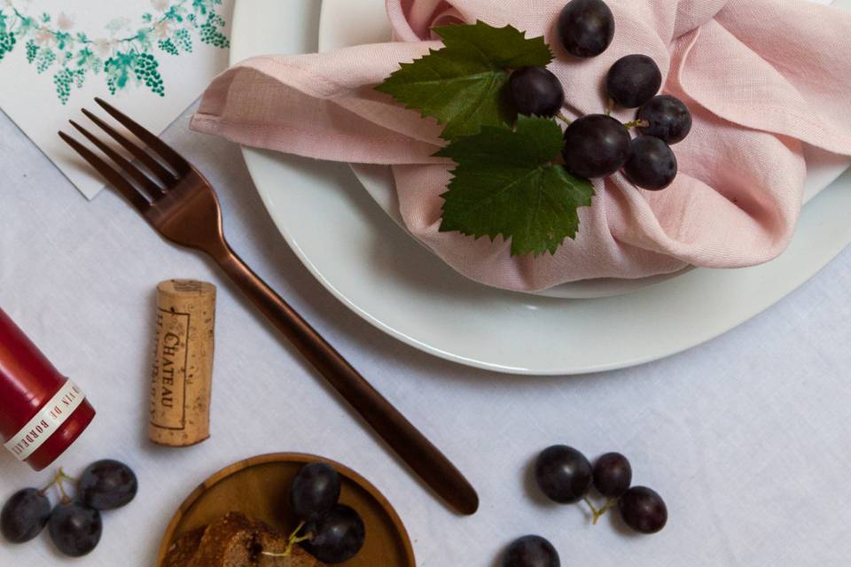 Jeanne+Adrien: vigne et raisin
