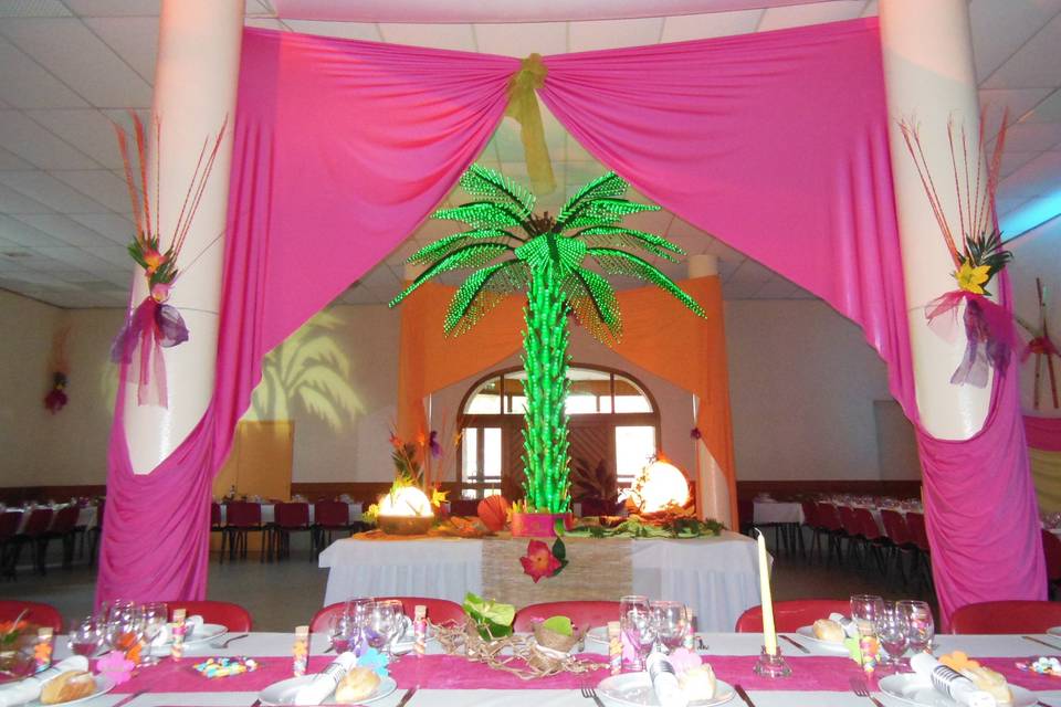 Décoration florale de table