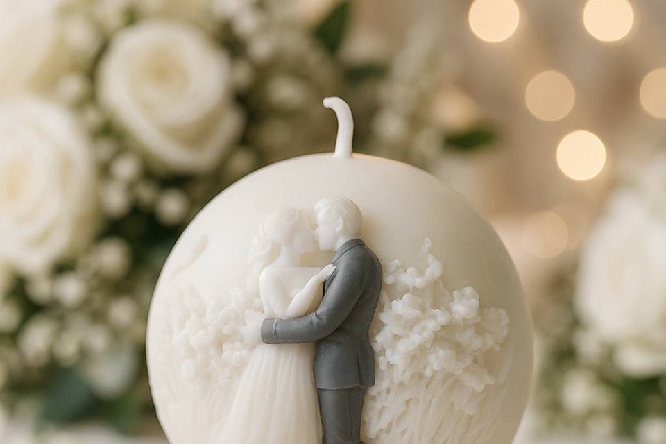 Bougie Mariage Ronde