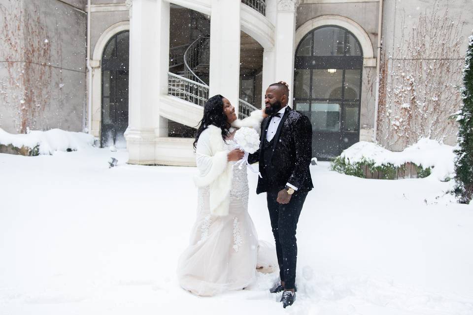 Un mariage sous la neige