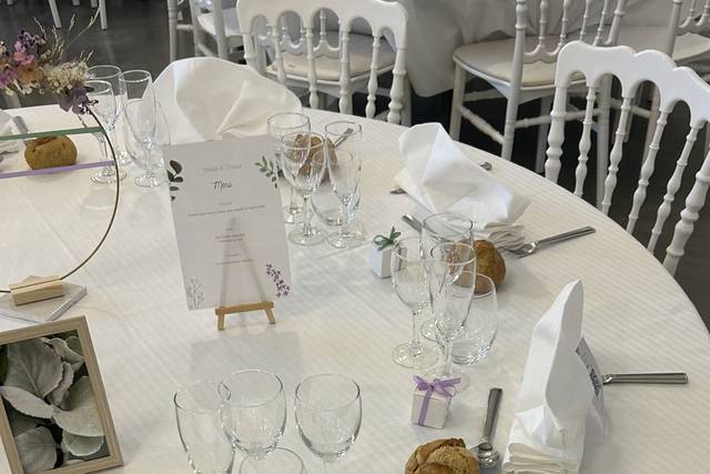 Mise en place tables