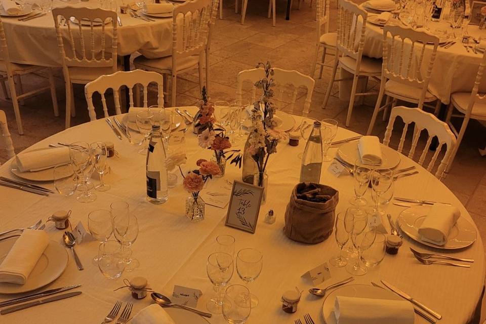 Tables au Château Loubejac