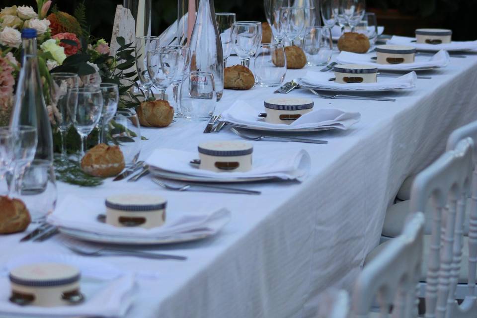 Décoration table d'honneur