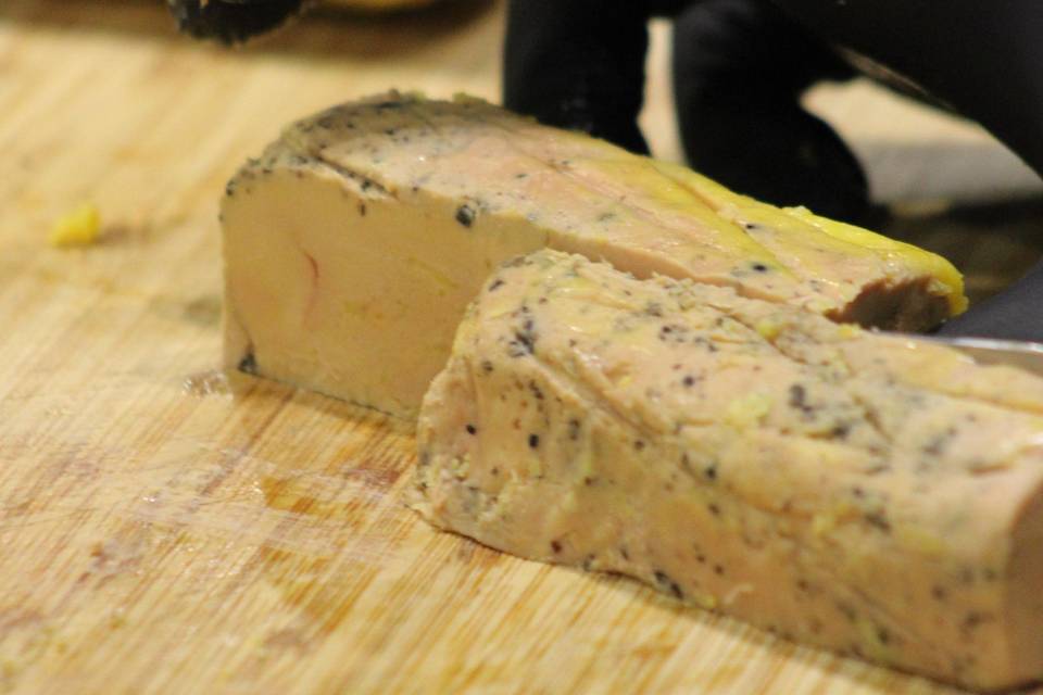 Notre découpe de foie gras