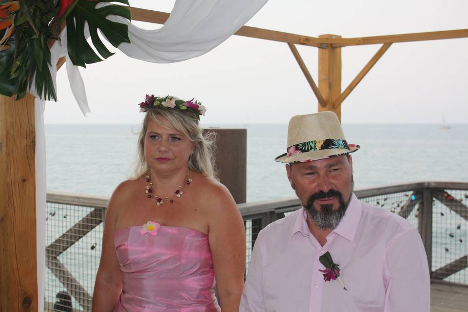 15 ans de mariage à la mer