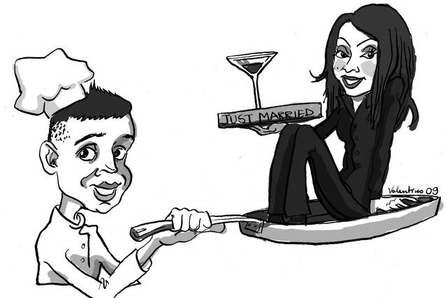 Caricature cuisinier