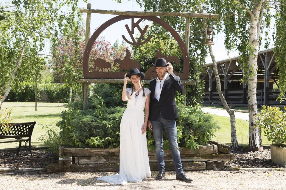 Mariage dans un ranch