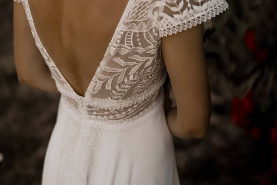 Détails robe de mariée