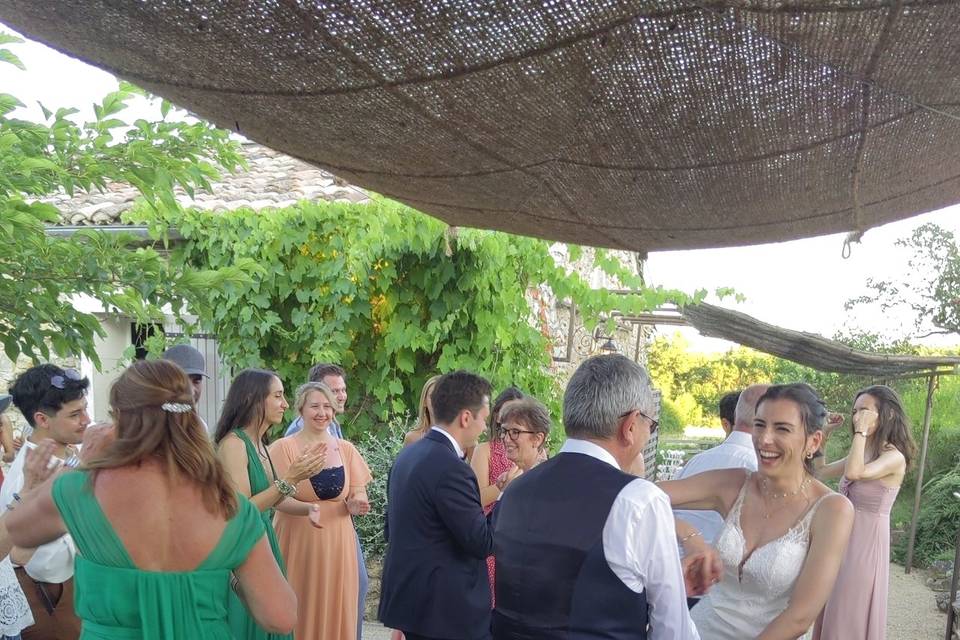 Cocktail dancing dad