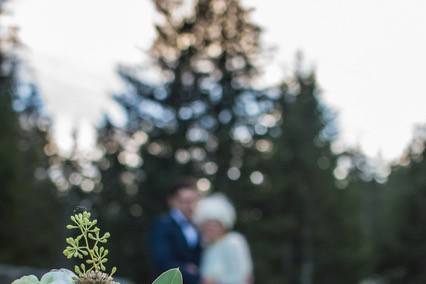 Bouquet de mariée hivernal