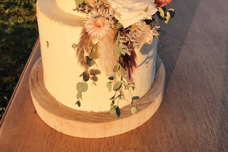 Wedding cake thème champêtre