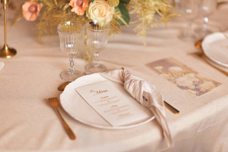 Menu de mariage