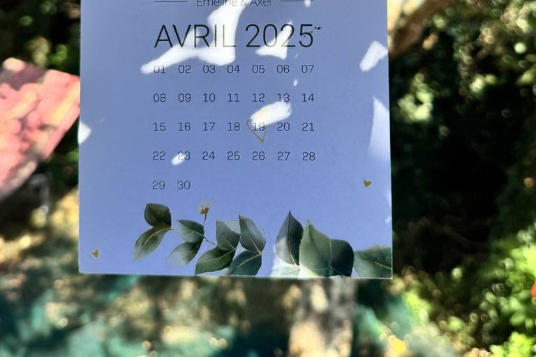 Save the date mariage
